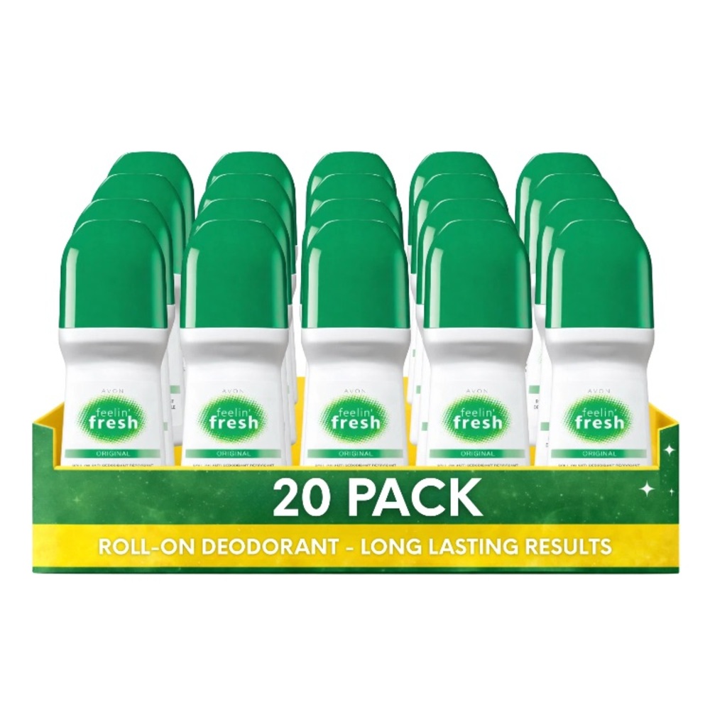 Avon Fresh Roll-On Deodorant 20 Pack - Green and White